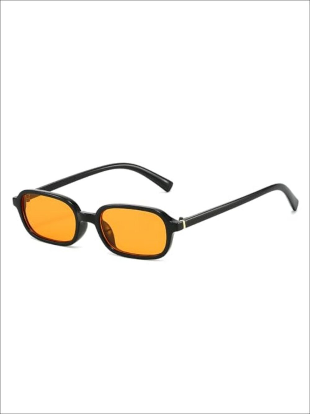 Retro Small Rectangle Sunglasses UV400 Vintage 90s Narrow Rectangular